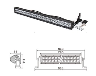 Kinwons Led Ramp 10-32V 180W