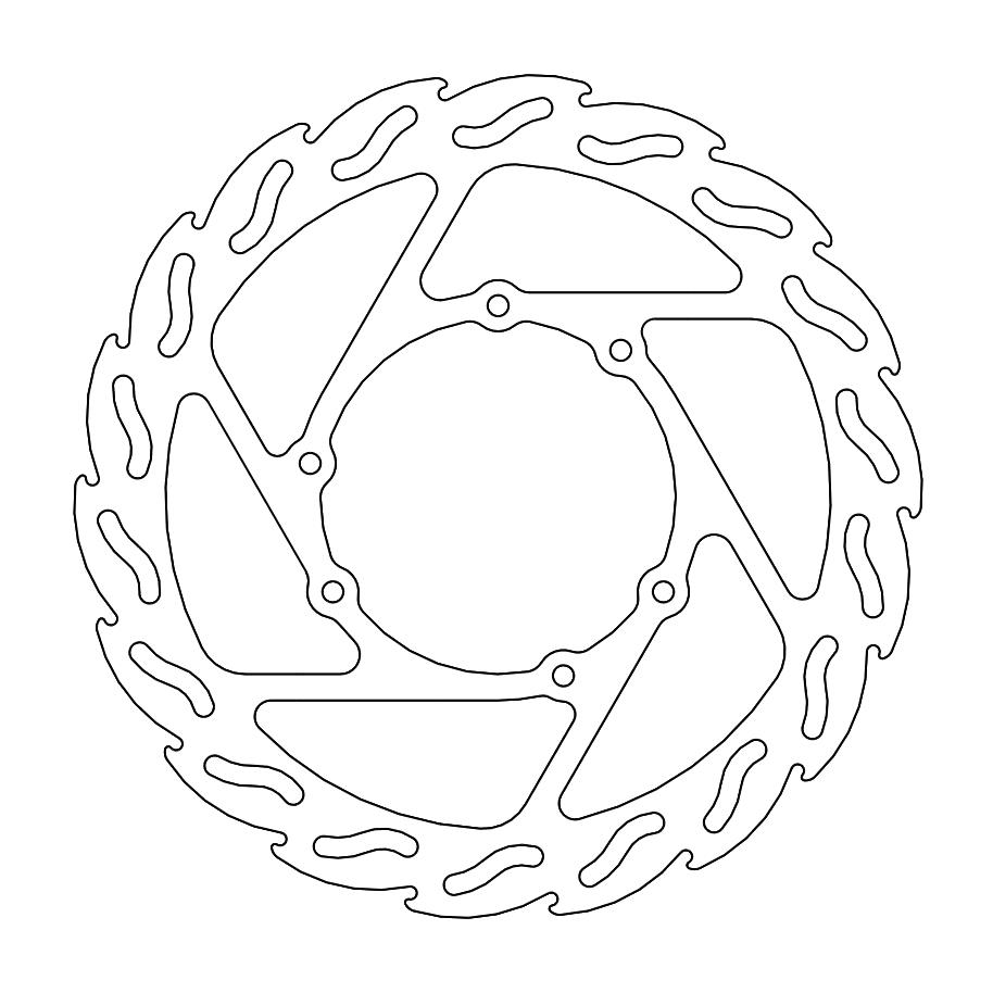 Moto-Master Flame Bromsskiva fram Honda: CRF250/450 2015->