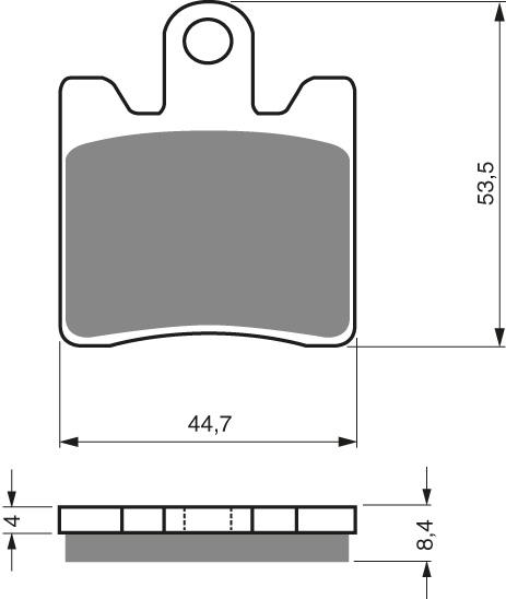 GOLDFREN Bromsbelägg 326 Ceramic Carbon AD