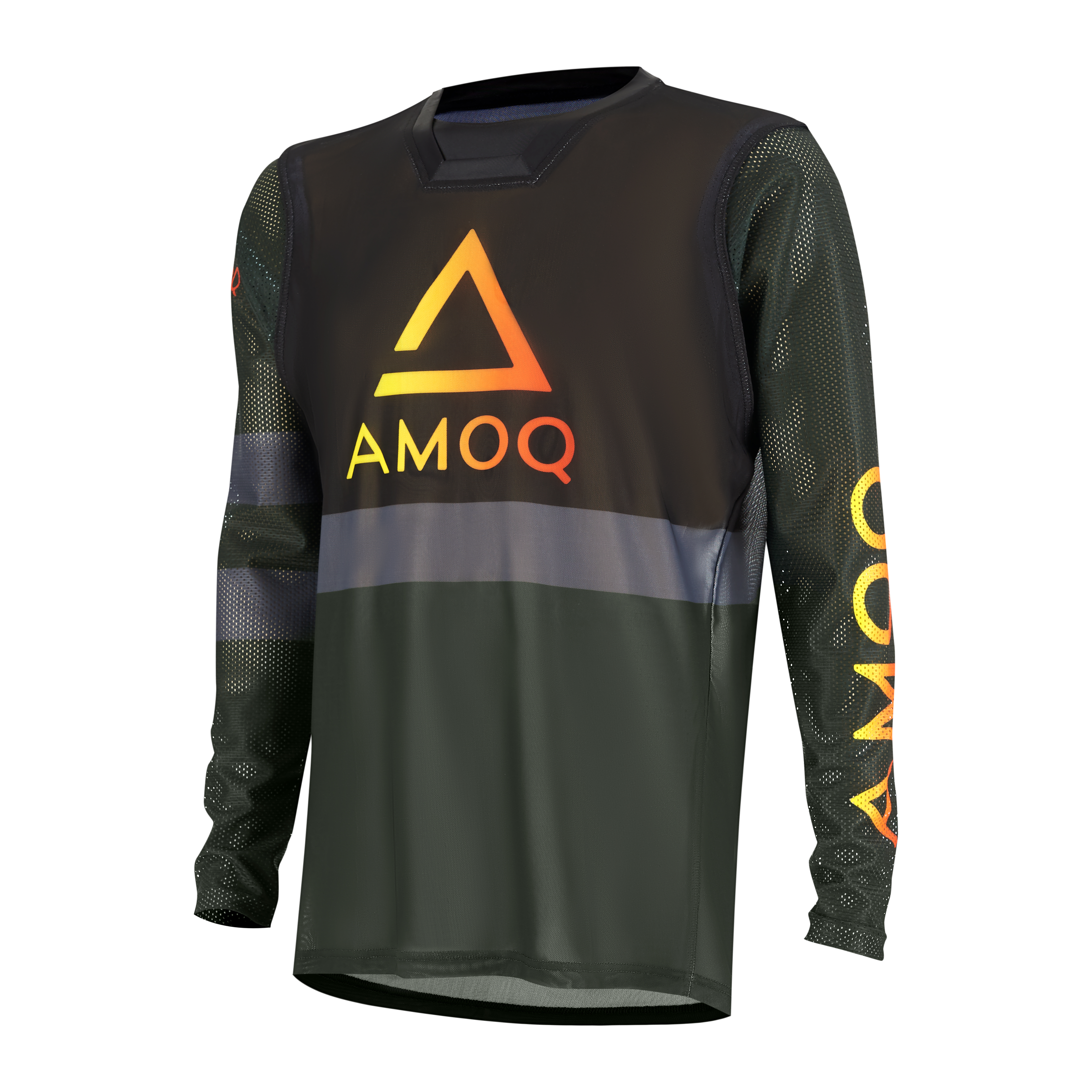 AMOQ Airline Mesh Crosströja Militärgrön-Svart 2XL