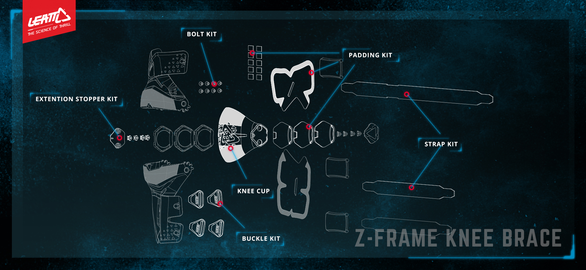 Leatt Buckle kit Z-Frame par