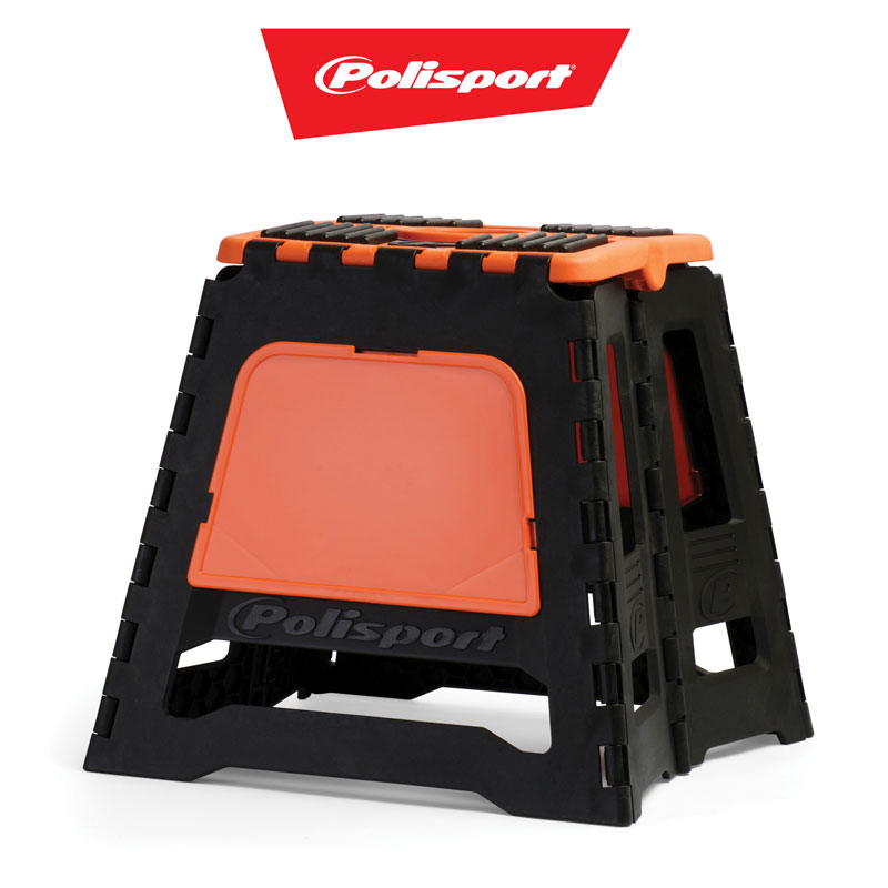 Polisport depåbock/mekpall Svart/orange