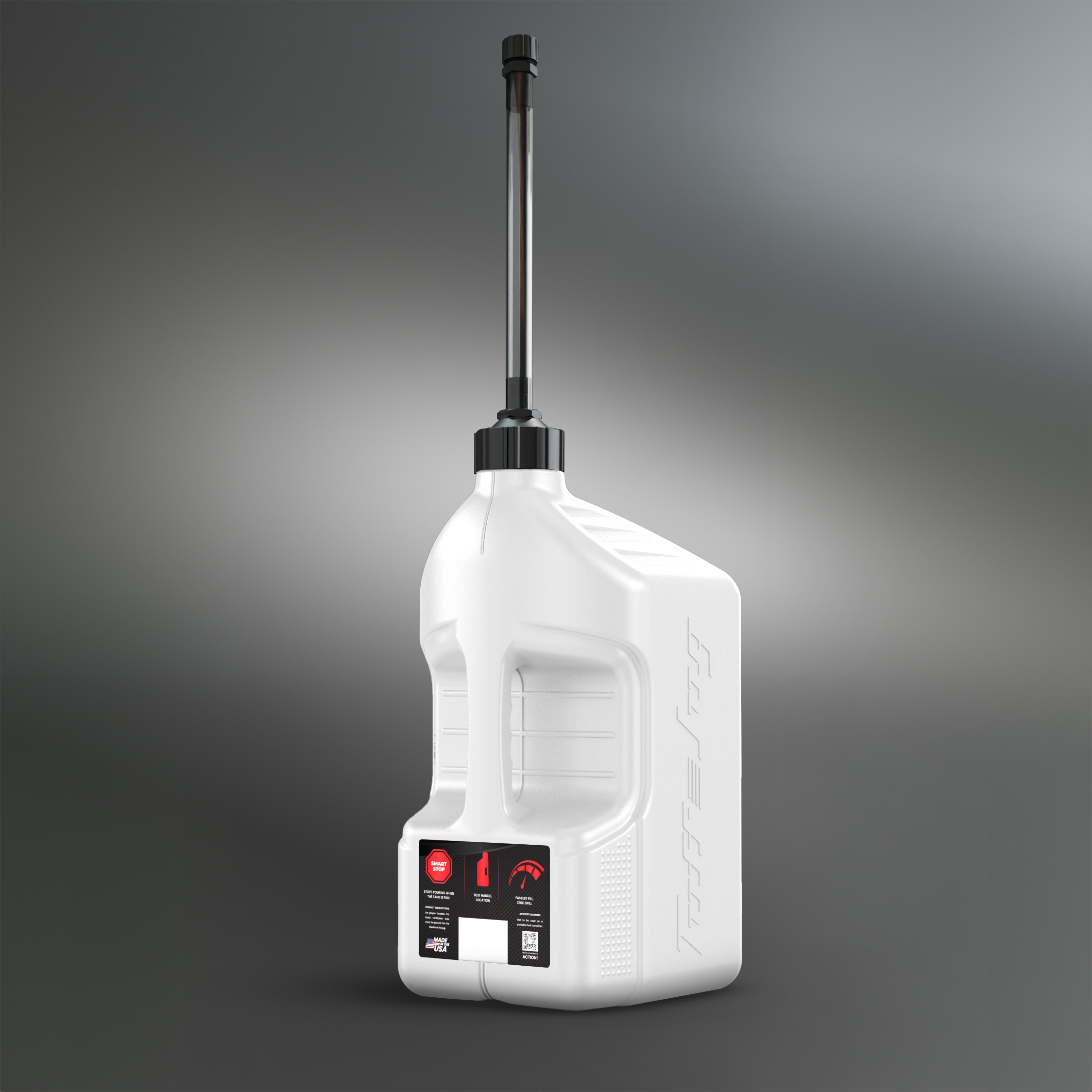 Tuff Jug Snabbtank 20L vit, standard kork & snabbflödespip