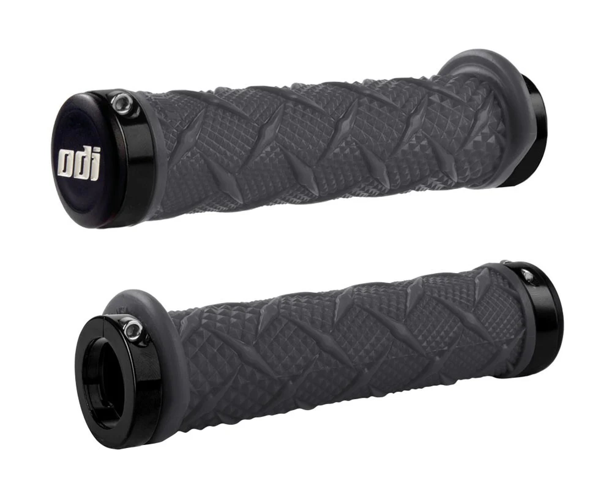 ODI ATV DUAL LOCK-ON GRIPS X-Treme Grip Graphite w/Black Clamps